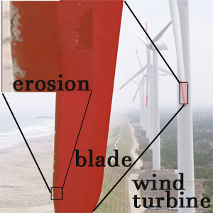 ドローンによる空撮画像における風車ブレードの異常検知