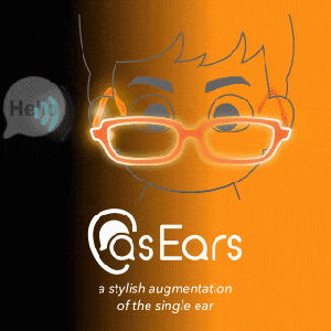 片耳難聴者のコミュニケーションをサポートする眼鏡型デバイス asEars の評価